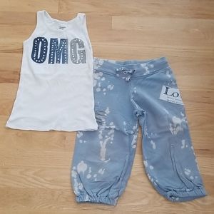 Flowers by Zoe Girl's Capri Joggers & Tank Set